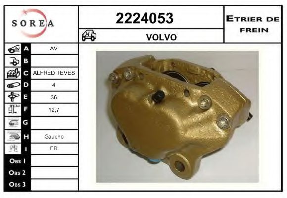 2224053 EAI Brake System Brake Caliper
