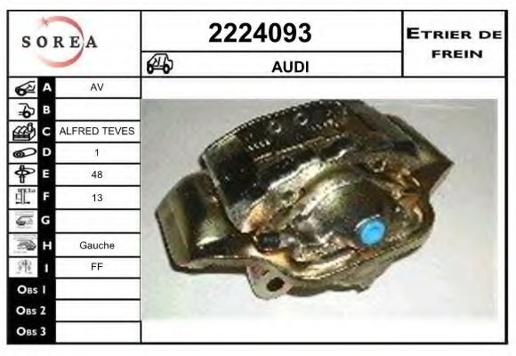 2224093 EAI Brake System Brake Caliper