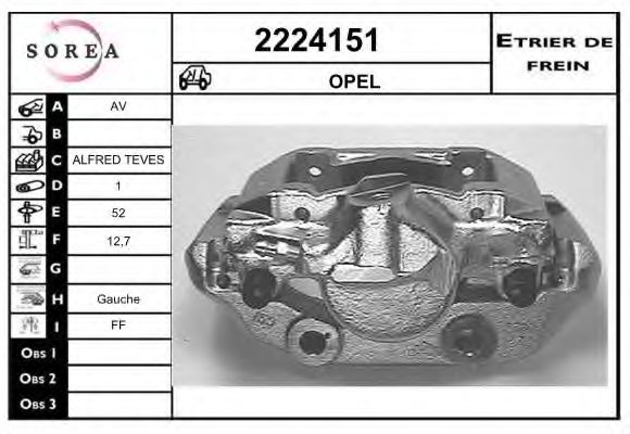 2224151 EAI Brake System Brake Caliper