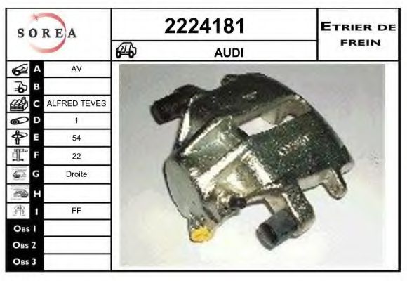 2224181 EAI Brake System Brake Caliper