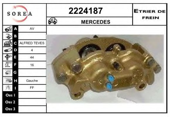 2224187 EAI Brake System Brake Caliper