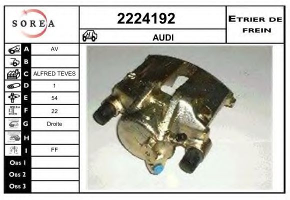 2224192 EAI Brake System Brake Caliper
