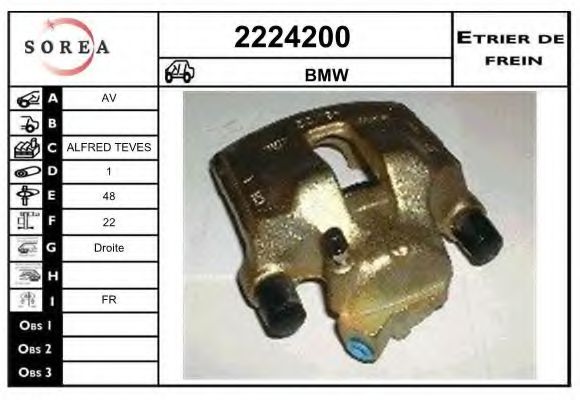 2224200 EAI Brake System Brake Caliper