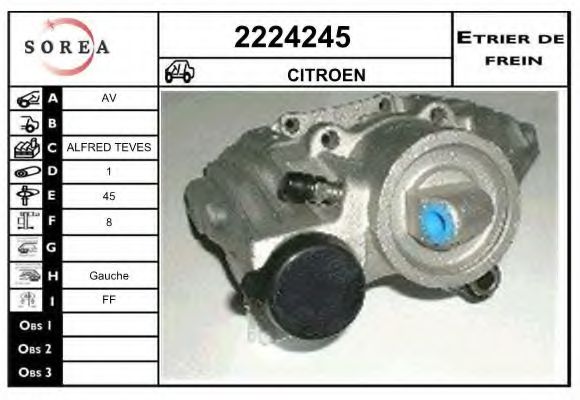 2224245 EAI Brake System Brake Caliper