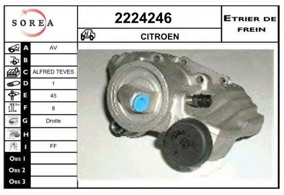 2224246 EAI Brake System Brake Caliper