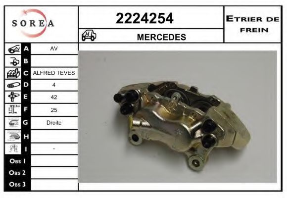 2224254 EAI Brake System Brake Caliper
