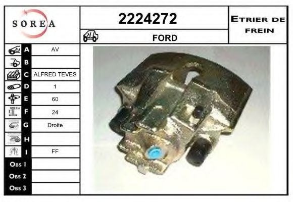 2224272 EAI Brake System Brake Caliper