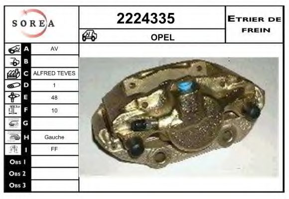 2224335 EAI Brake System Brake Caliper