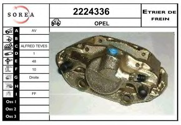 2224336 EAI Brake System Brake Caliper