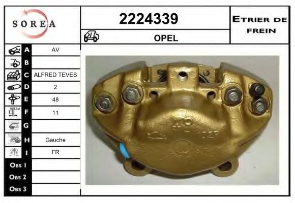 2224339 EAI Brake System Brake Caliper