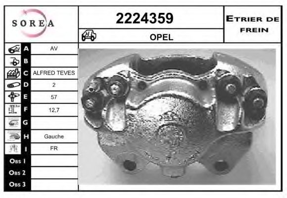 2224359 EAI Brake System Brake Caliper