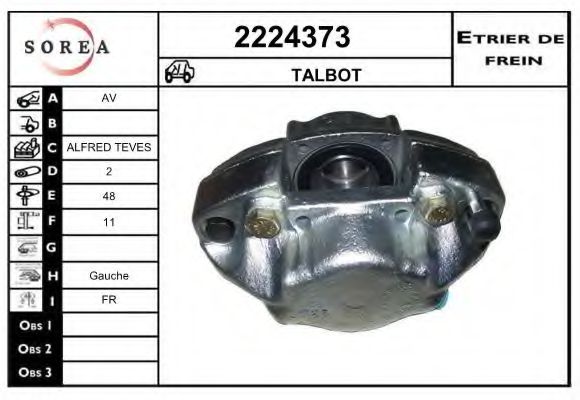 2224373 EAI Brake System Brake Caliper