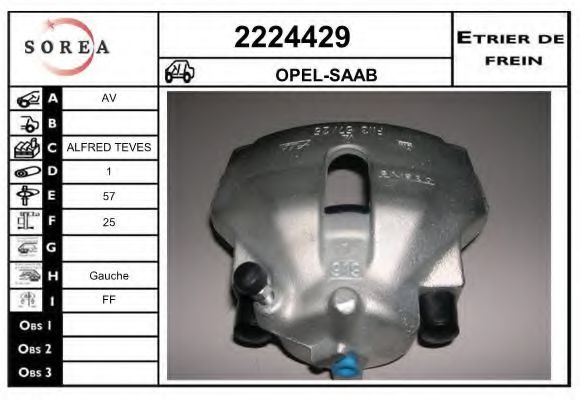 2224429 EAI Brake System Brake Caliper