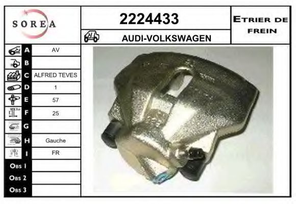 2224433 EAI Brake System Brake Caliper
