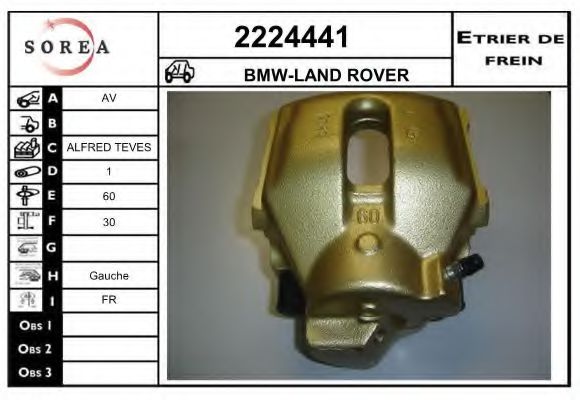 2224441 EAI Brake System Brake Caliper