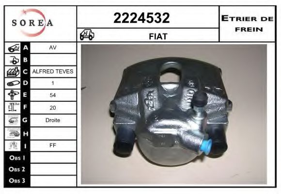 2224532 EAI Brake System Brake Caliper