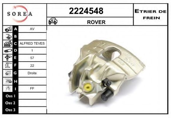 2224548 EAI Brake System Brake Caliper