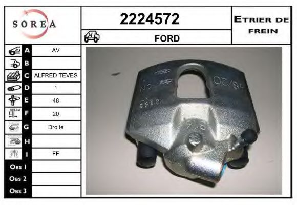 2224572 EAI Brake System Brake Caliper