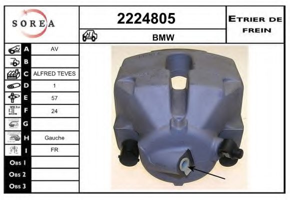 2224805 EAI Brake System Brake Caliper