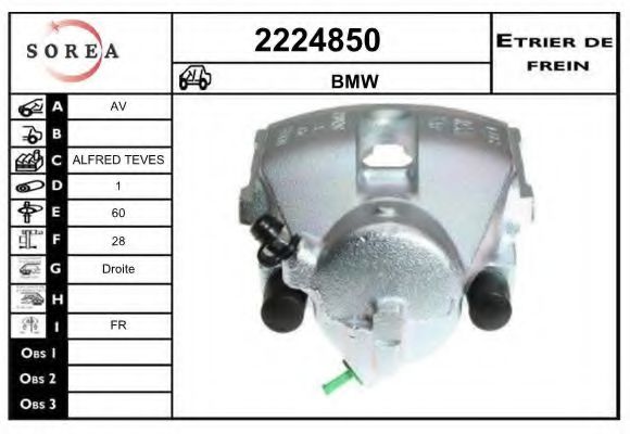 2224850 EAI Brake System Brake Caliper