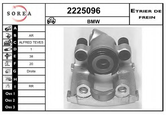 2225096 EAI Brake System Brake Caliper