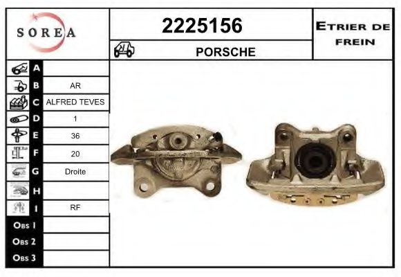 2225156 EAI Brake System Brake Caliper