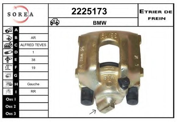 2225173 EAI Brake System Brake Caliper