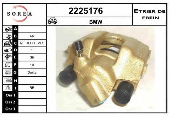 2225176 EAI Brake System Brake Caliper
