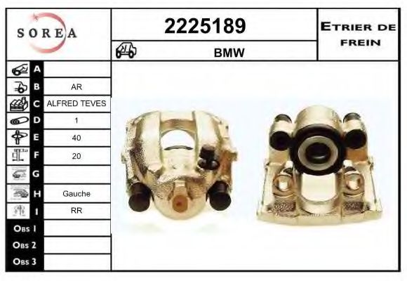 2225189 EAI Brake System Brake Caliper