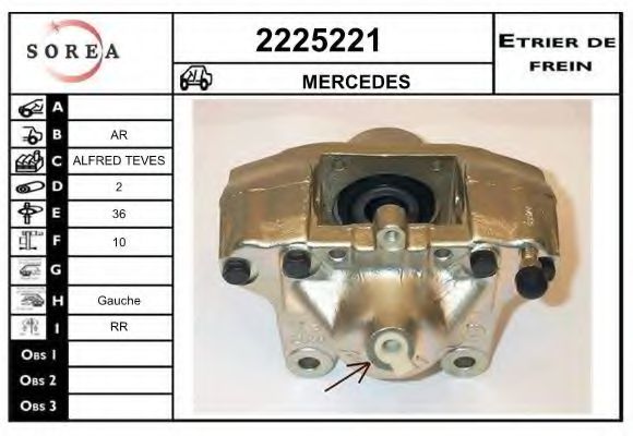 2225221 EAI Brake System Brake Caliper