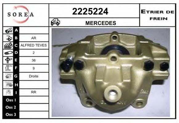 2225224 EAI Brake System Brake Caliper