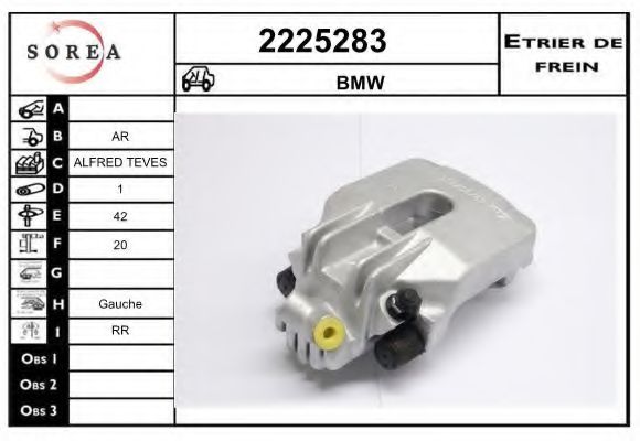 2225283 EAI Brake System Brake Caliper