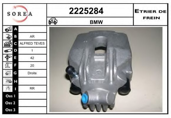2225284 EAI Brake System Brake Caliper