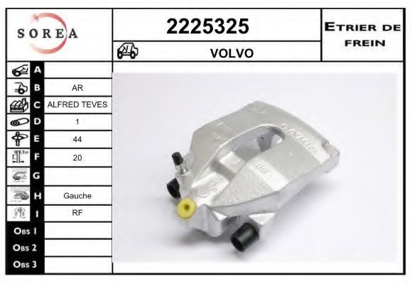 2225325 EAI Brake System Brake Caliper