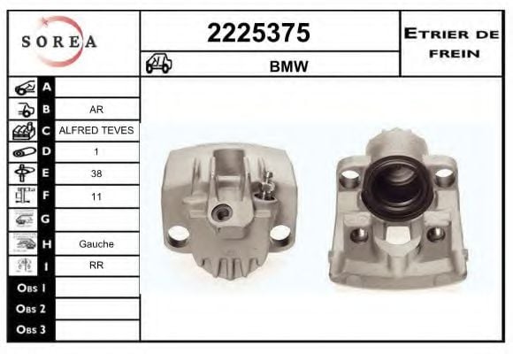 2225375 EAI Brake System Brake Caliper