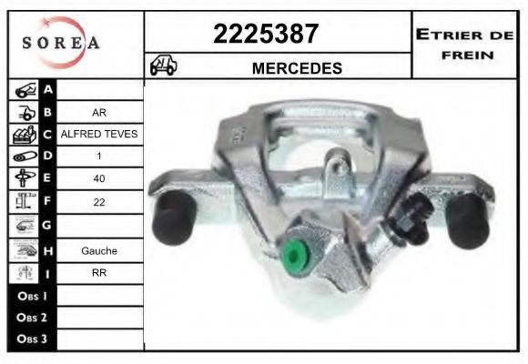 2225387 EAI Brake System Brake Caliper
