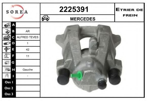 2225391 EAI Brake System Brake Caliper