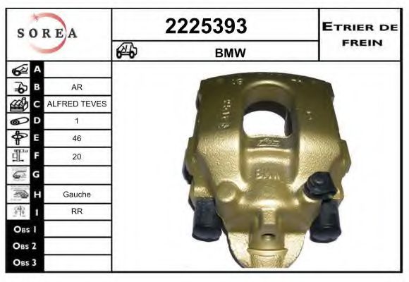 2225393 EAI Brake System Brake Caliper