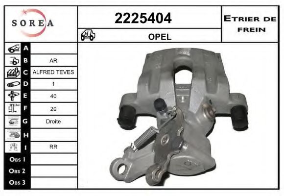 2225404 EAI Brake System Brake Caliper