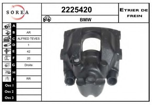 2225420 EAI Brake System Brake Caliper
