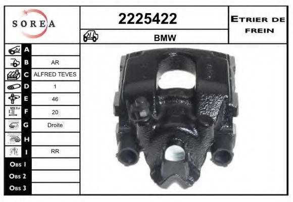 2225422 EAI Brake System Brake Caliper