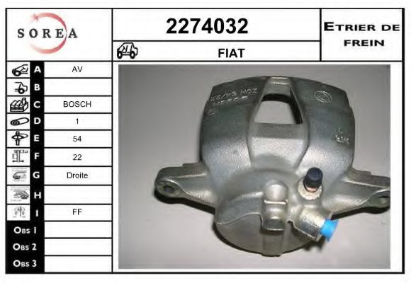 2274032 EAI Brake System Brake Caliper