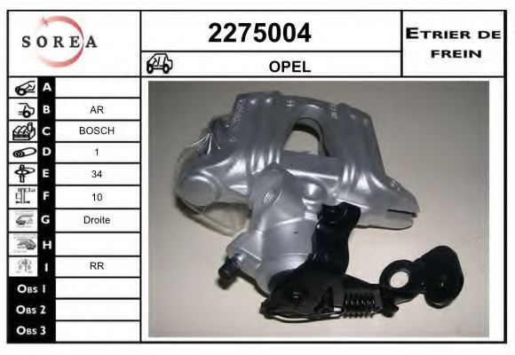 2275004 EAI Brake System Brake Caliper