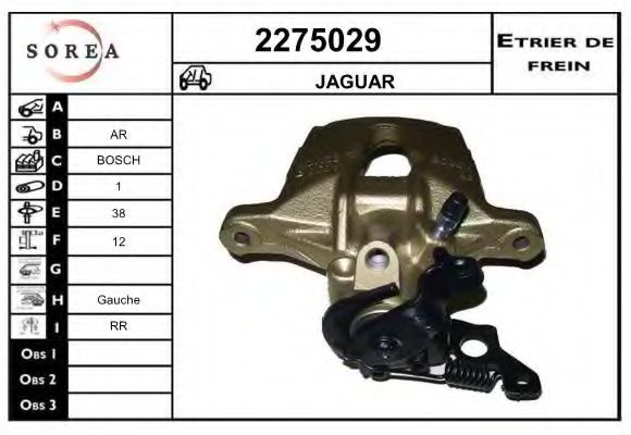 2275029 EAI Brake System Brake Caliper
