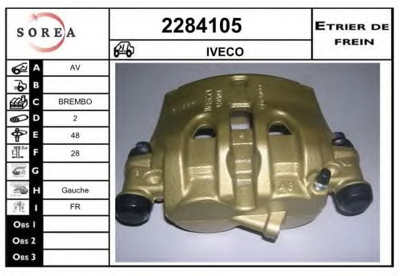 2284105 EAI Brake System Brake Caliper