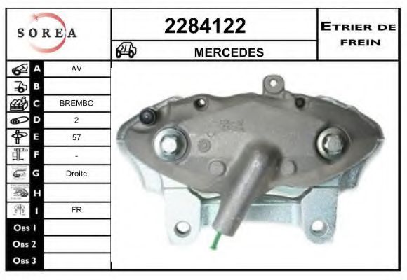 2284122 EAI Brake System Brake Caliper