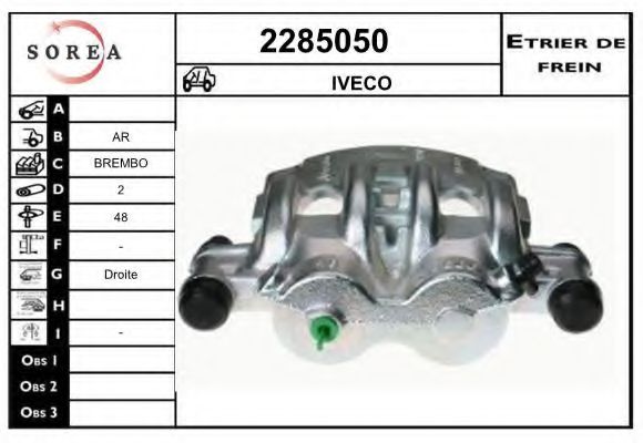 2285050 EAI Brake System Brake Caliper