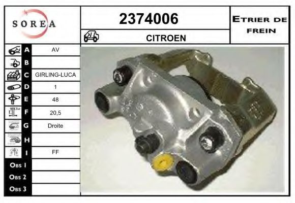 2374006 EAI Brake System Brake Caliper