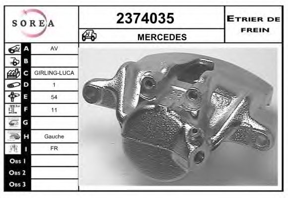 2374035 EAI Brake System Brake Caliper