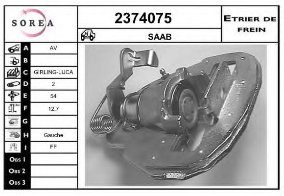 2374075 EAI Brake System Brake Caliper
